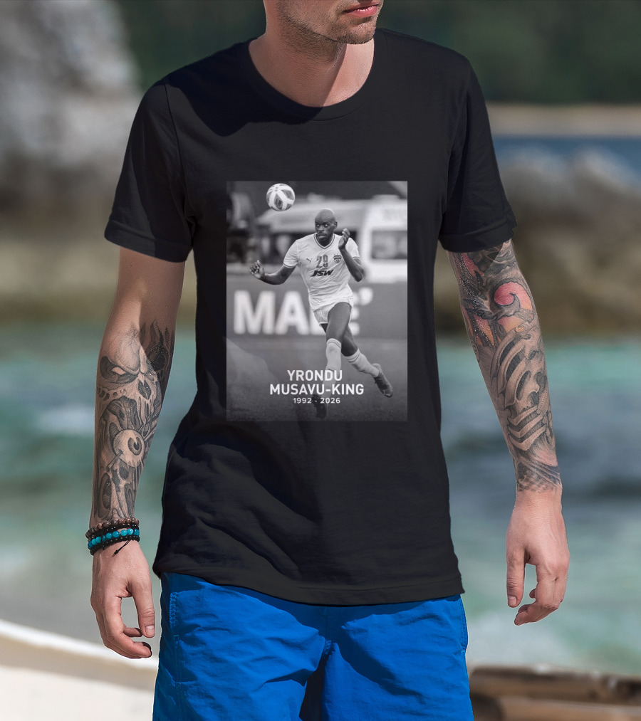 Yrondu Musavu King 29 JSW 1992 2026 Soccer Player T-Shirt