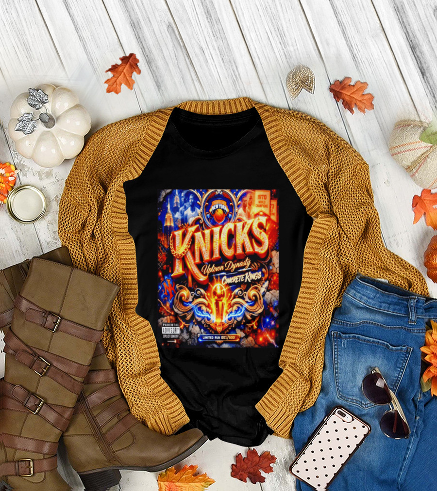 New York Knicks Uptown Dynasty Concrete Kings 1970 World Champions Limited Run T-Shirt