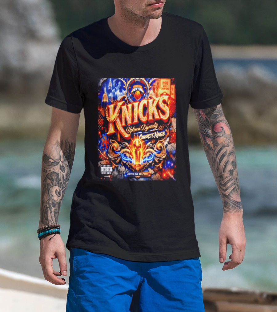 New York Knicks Uptown Dynasty Concrete Kings 1970 World Champions Limited Run T-Shirt