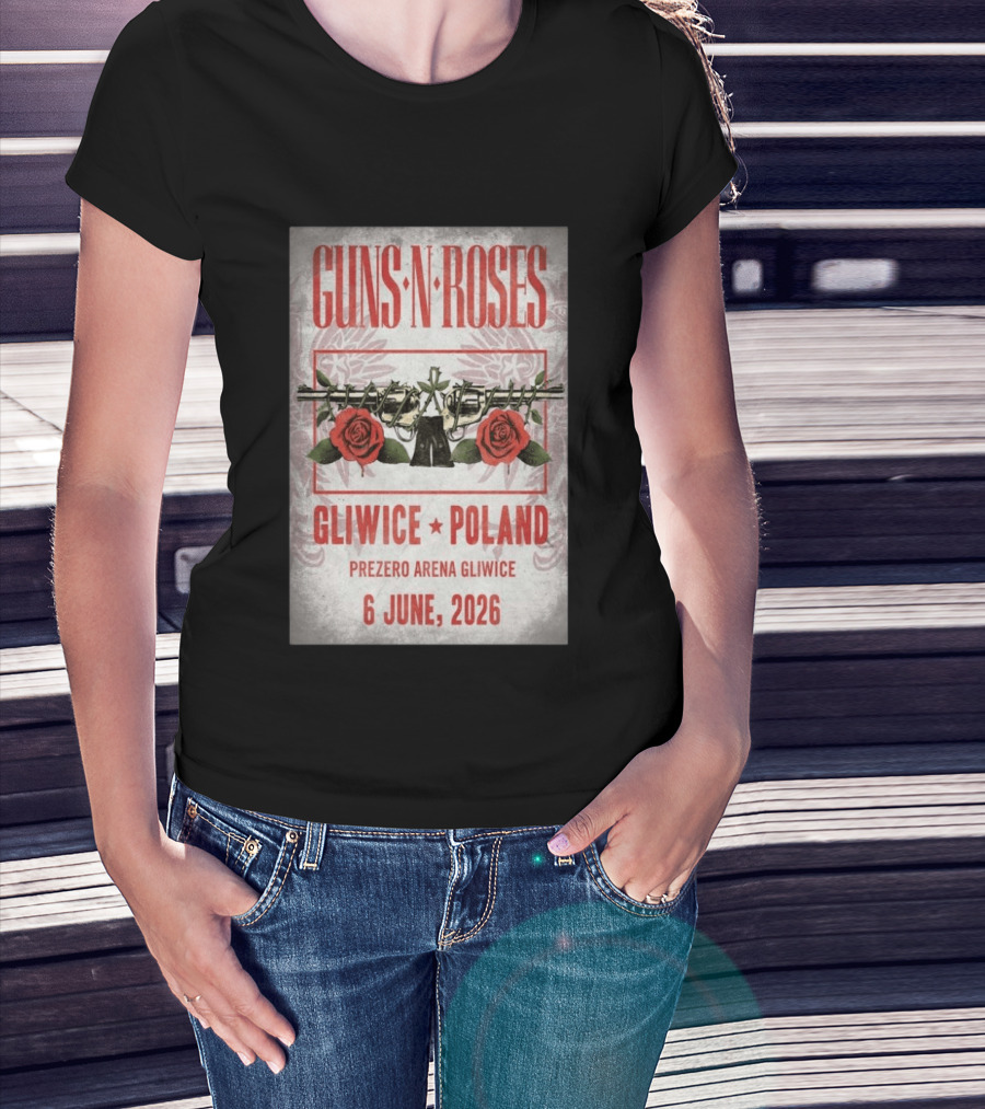 Guns N' Roses Gliwice Poland 6 June 2026 PreZero Arena T-Shirt