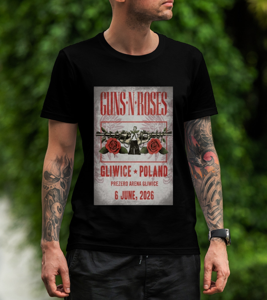 Guns N' Roses Gliwice Poland 6 June 2026 PreZero Arena T-Shirt