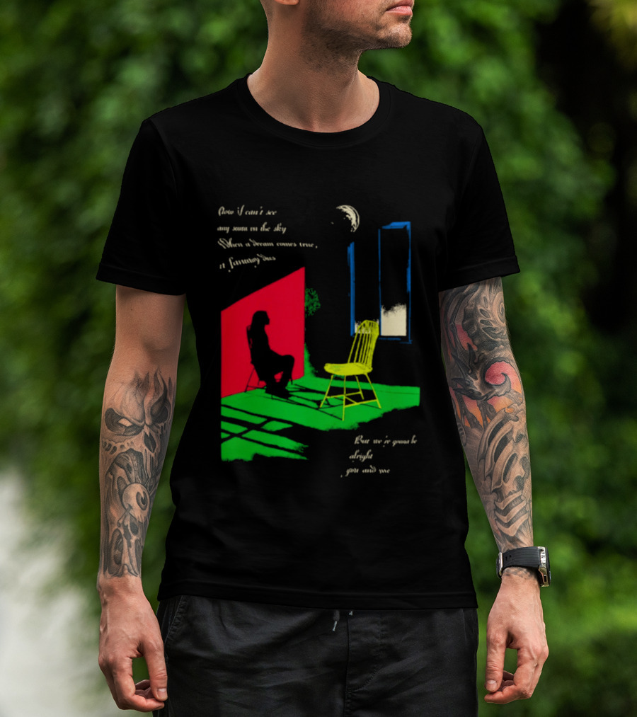 Phoebe Bridgers Chair Tour Shadow Scene With Moon And Writing T-Shirt