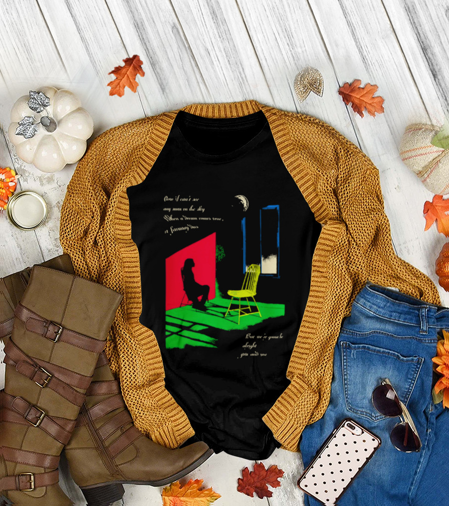 Phoebe Bridgers Chair Tour Shadow Scene With Moon And Writing T-Shirt