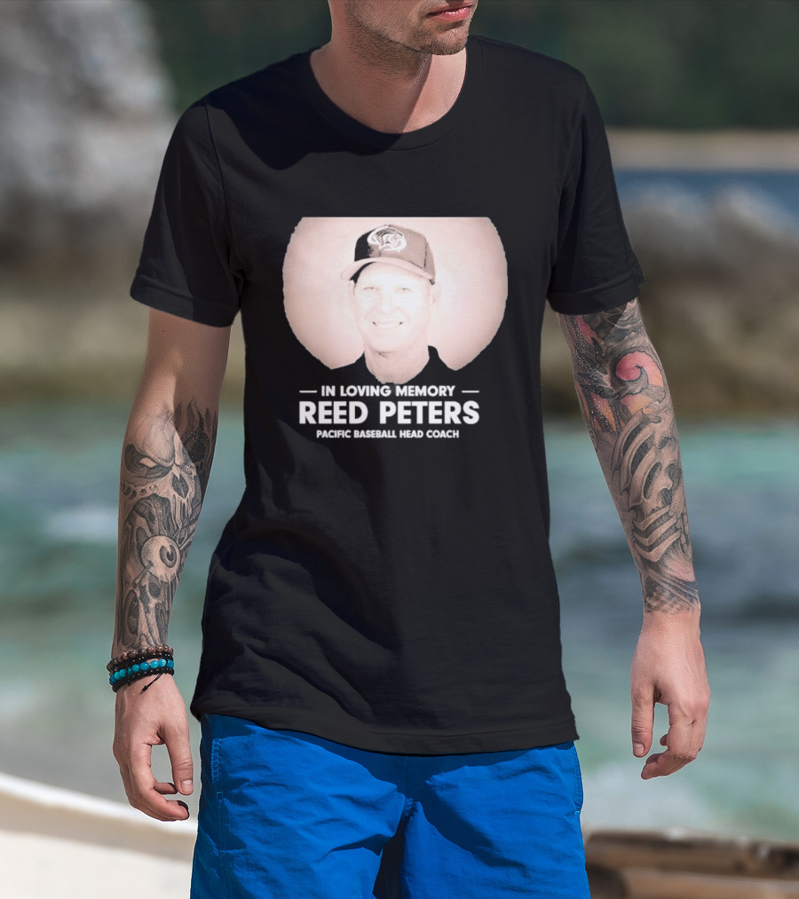 In Loving Memory Reed Peters Pacific Baseball Head Coach Panthers Cap T-Shirt