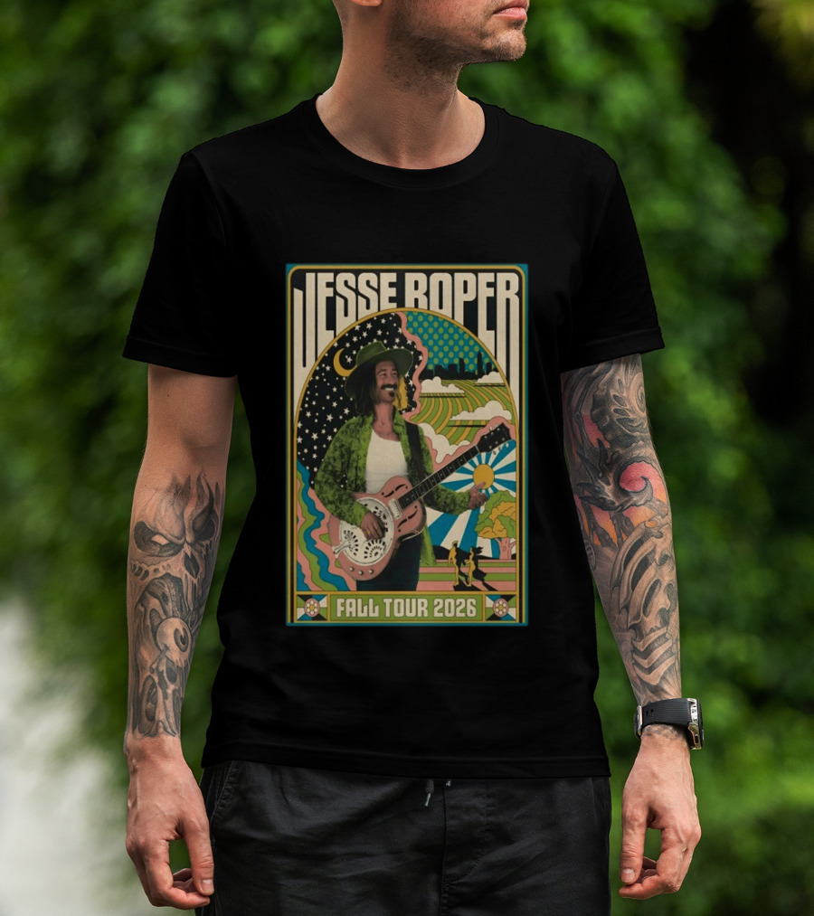Jesse Roper Fall Tour 2026 Psychedelic Countryside Concert T-Shirt