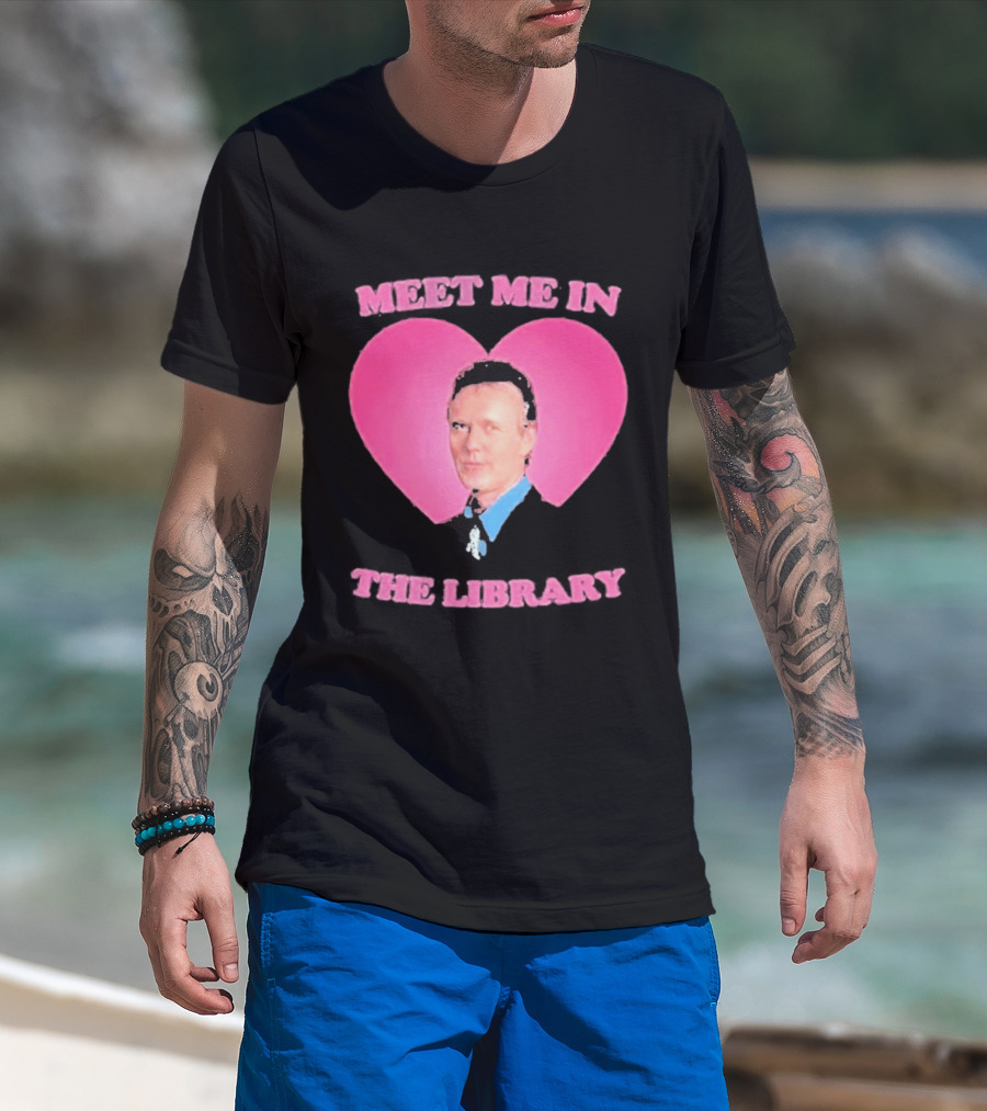 Meet Me In The Library Pink Heart Anthony Head Rupert Giles 2026 T-Shirt