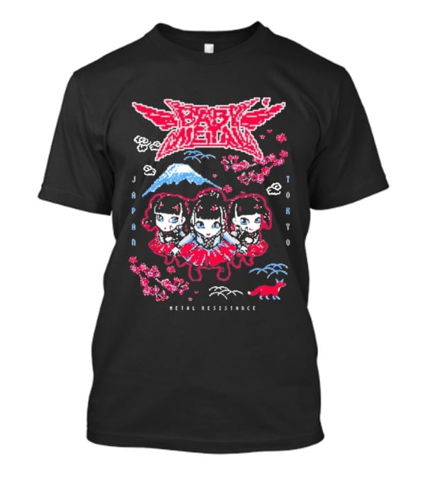 Babymetal Tokyo Japan Metal Resistance Pixel T-Shirt