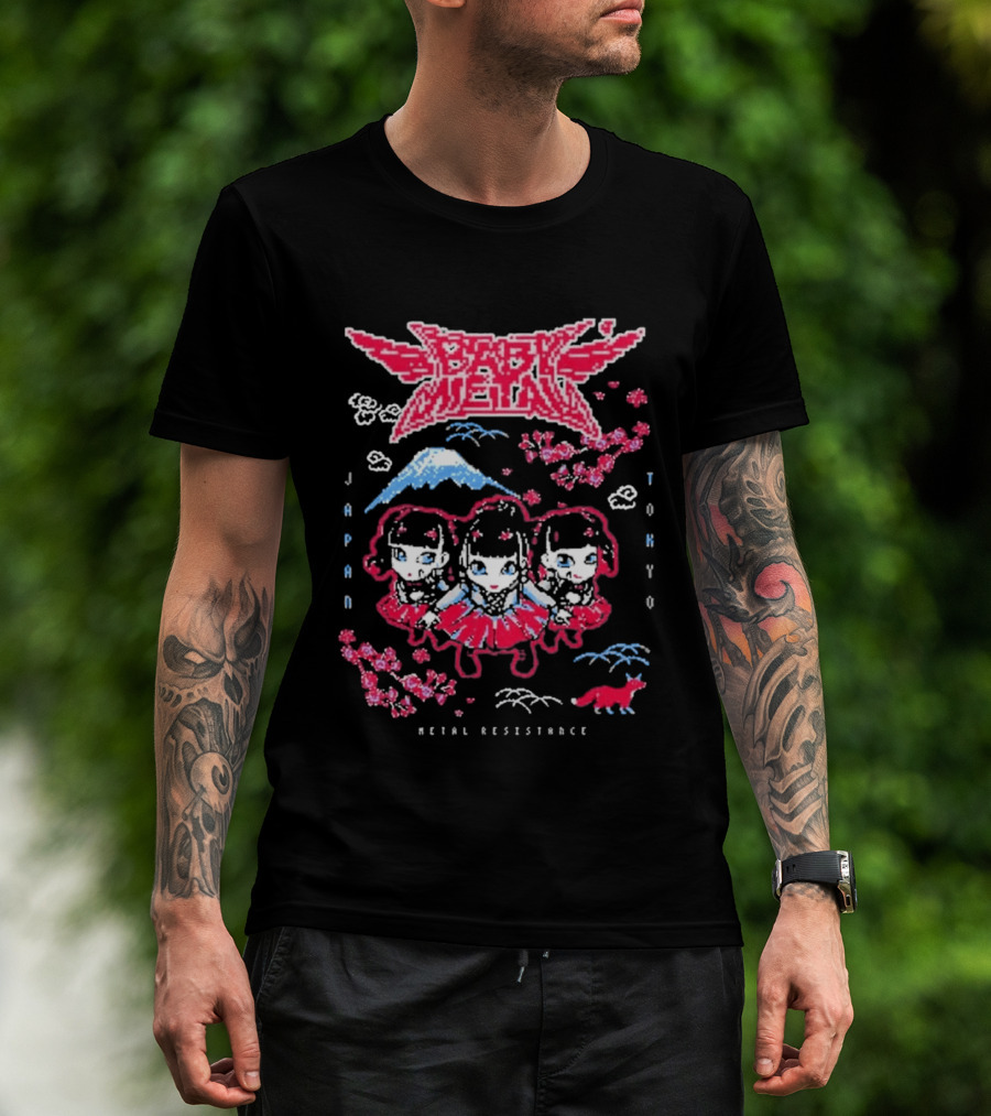 Babymetal Tokyo Japan Metal Resistance Pixel T-Shirt