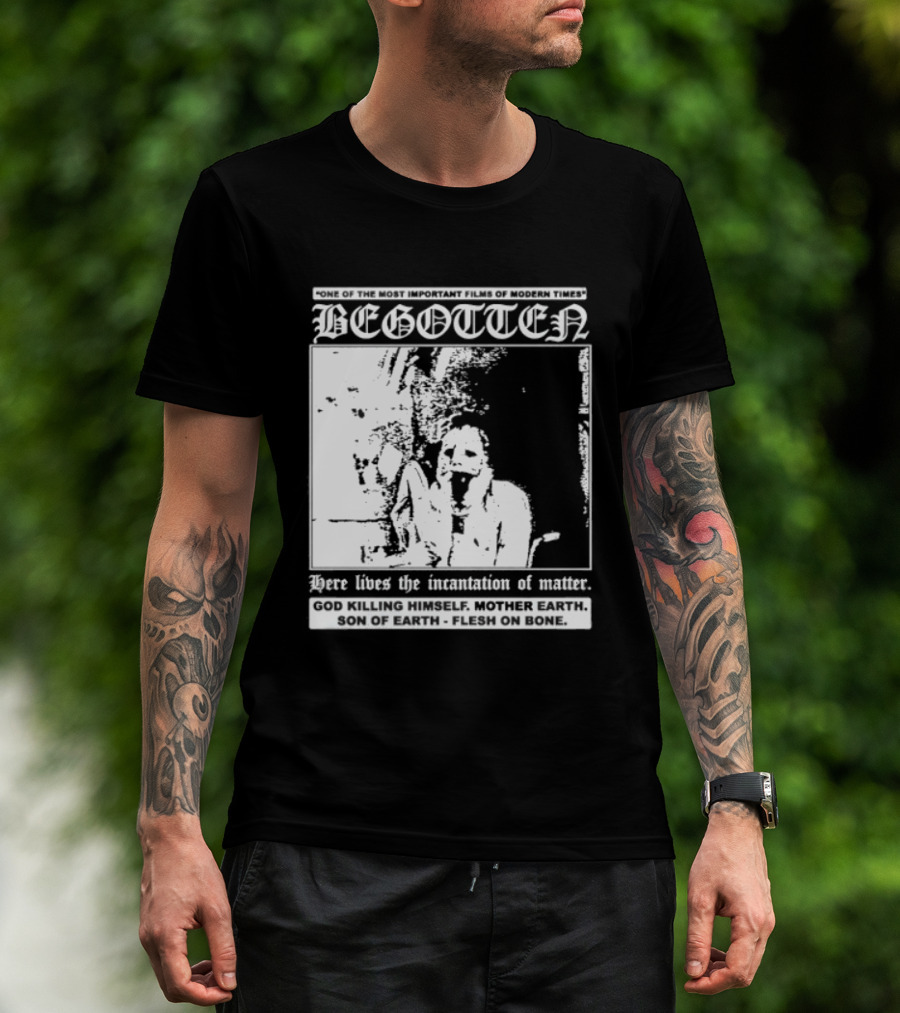 Begotten Most Important Films Modern Times Bootleg Surreal Cult Classic Horror Movie T-Shirt