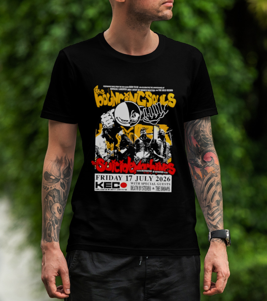 Bouncing Souls The Suicide Machines Live At Kelowna Event Centre July 2026 T-Shirt