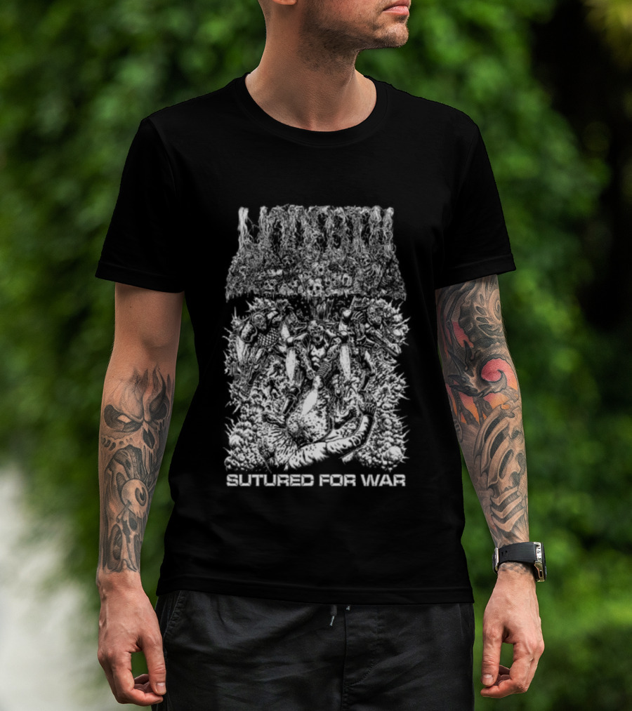 Undeath Sutured For War Metal Shop T-Shirt