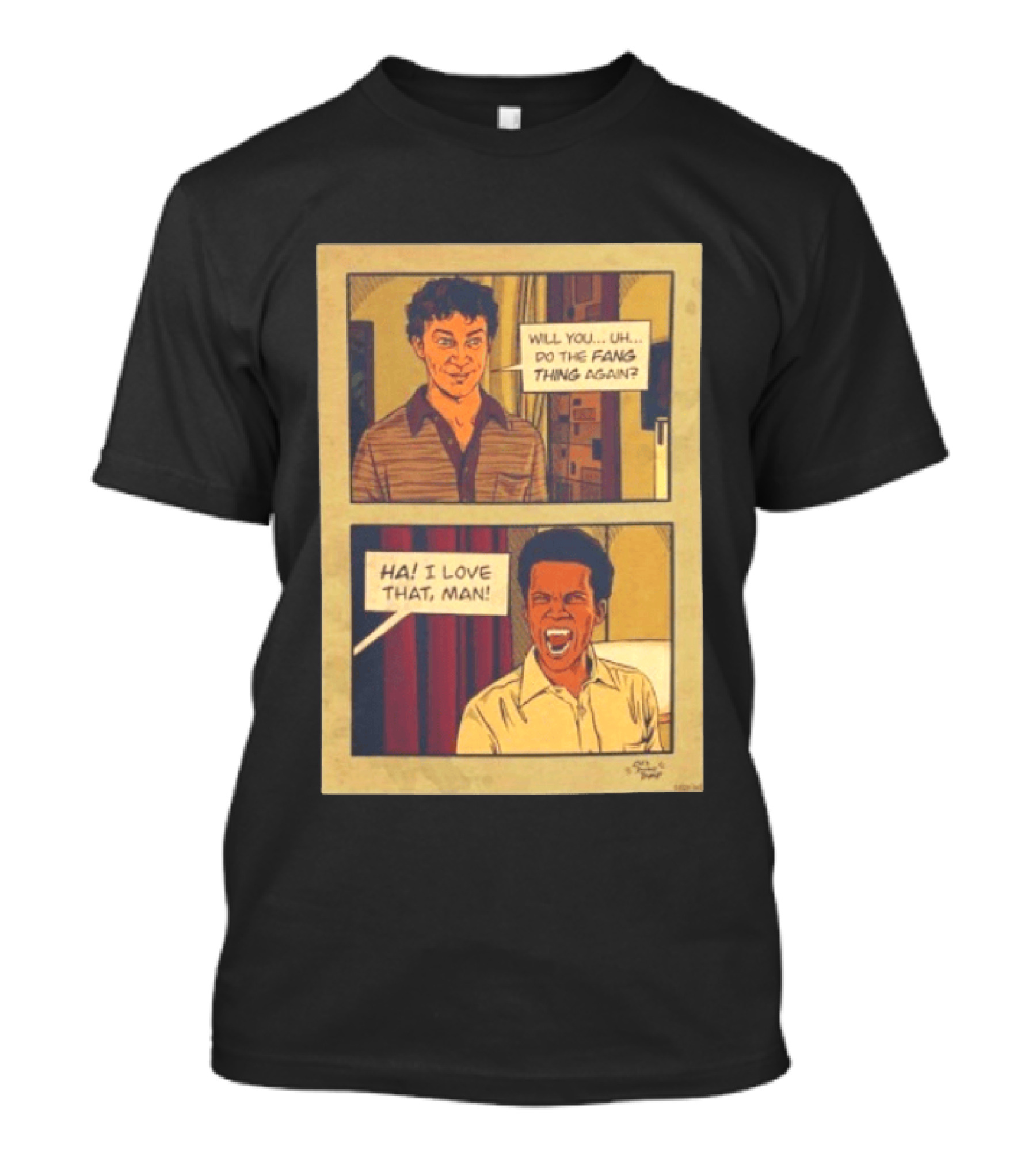 Interview With The Vampire Fang Thing Comic Panel Ha I Love That Man T-Shirt