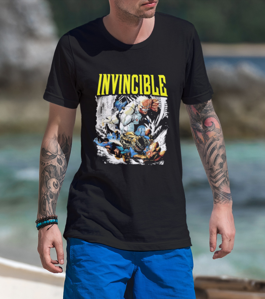 Invincible Thragg Vs Omni Man Epic Battle Comics T-Shirt