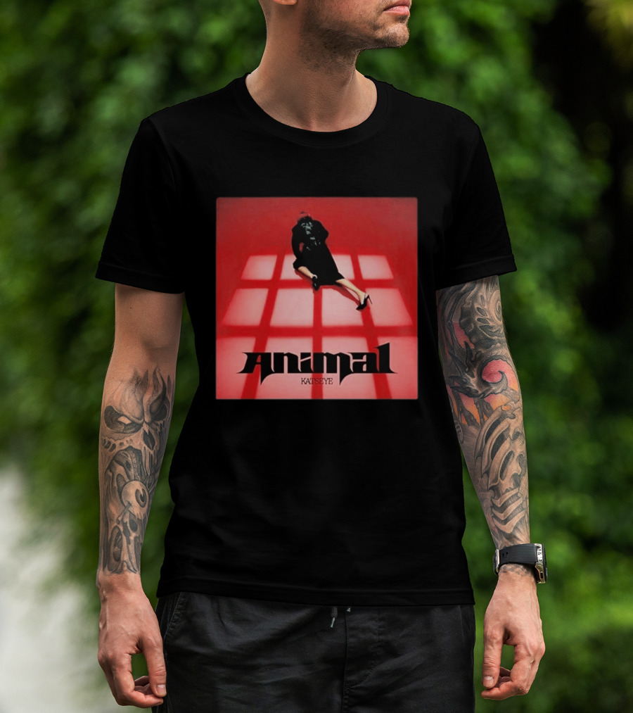 Katseye Animal Red Grid Aesthetic T-Shirt