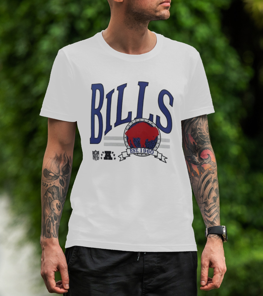 Buffalo Bills Est 1960 Blue Red Buffalo T-Shirt
