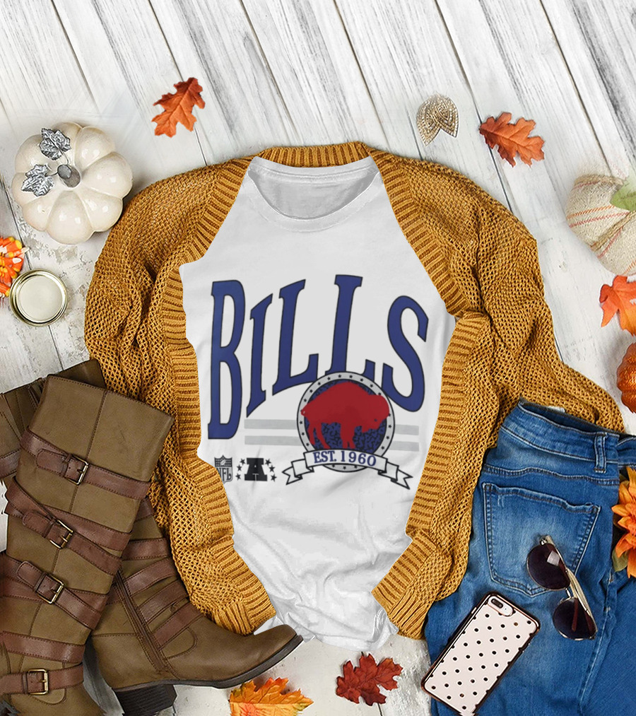 Buffalo Bills Est 1960 Blue Red Buffalo T-Shirt