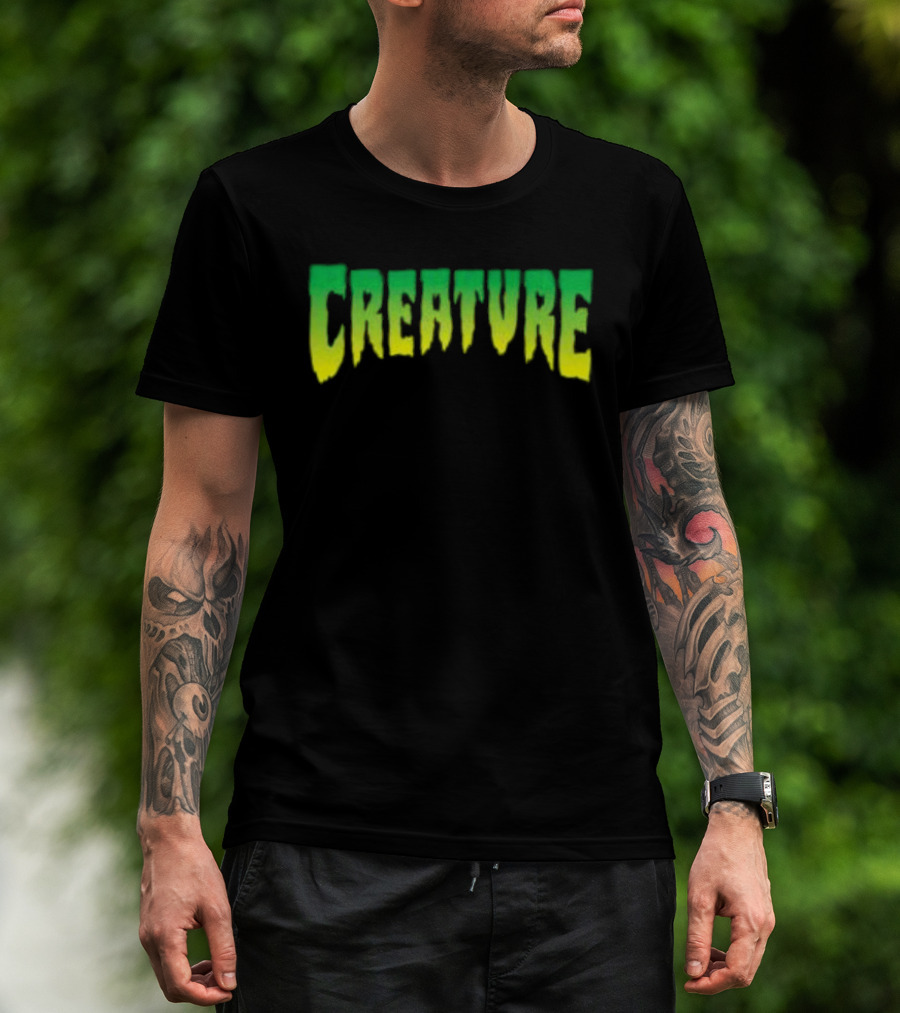 Bingo Store Creature Mens Green Yellow Gradient T-Shirt