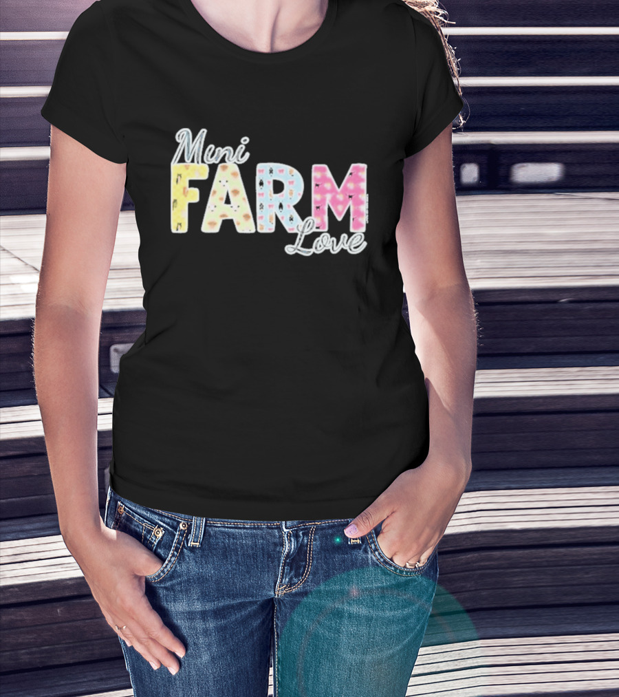 Mini Farm Love Floral Pastel T-Shirt