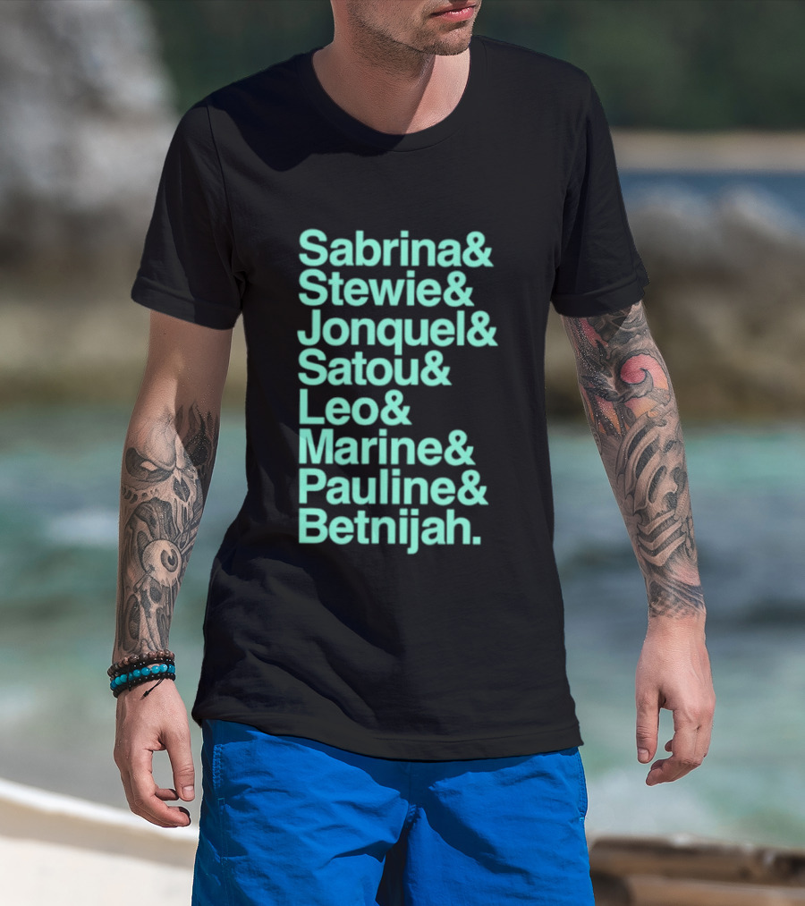 Sabrina Stewie Jonquel Satou Leo Marine Pauline Betnijah New York Liberty 2026 WNBA Players T-Shirt