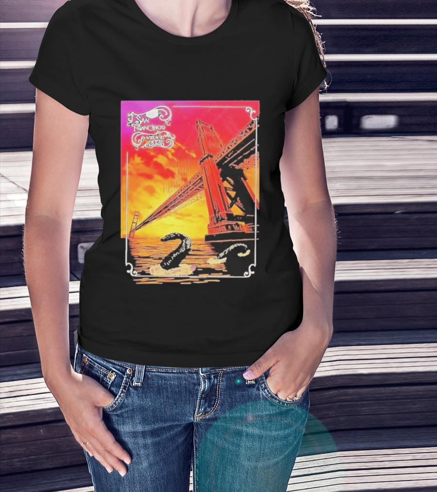 Phish The Spring Tour 2025 Bill Graham Civic Auditorium San Francisco April 22nd 23rdBridge T-Shirt