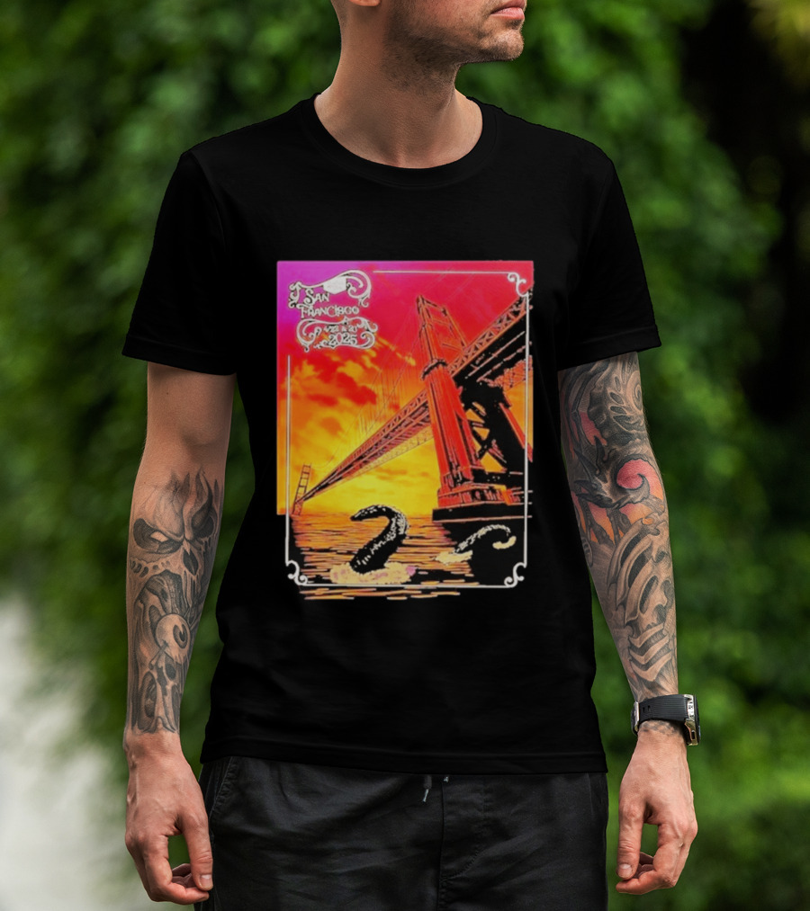Phish The Spring Tour 2025 Bill Graham Civic Auditorium San Francisco April 22nd 23rdBridge T-Shirt