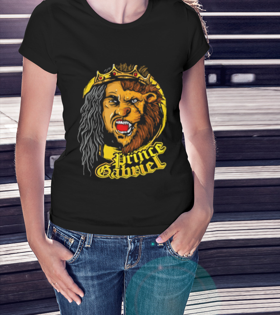Prince Gabriel Regal Lion Face Crown Majesty T-Shirt