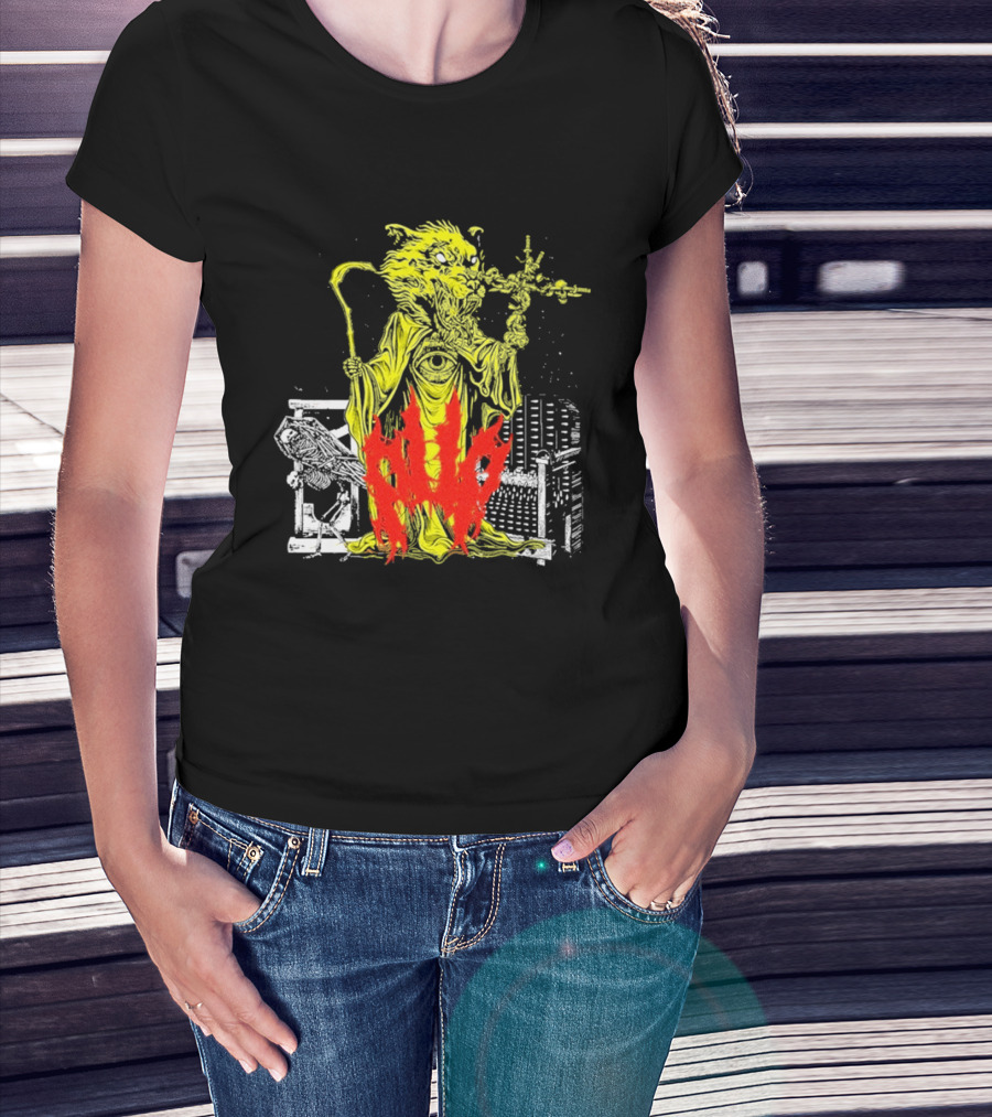 Pup Demon Prince Wizard Staff Fantasy T-Shirt