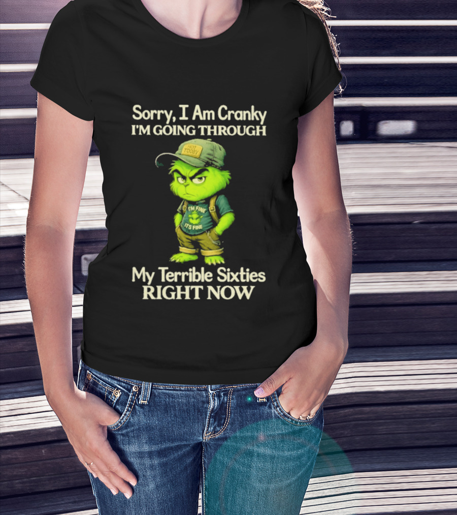 Sorry I Am Cranky I'm Going Through My Terrible Sixties Right Now T-Shirt