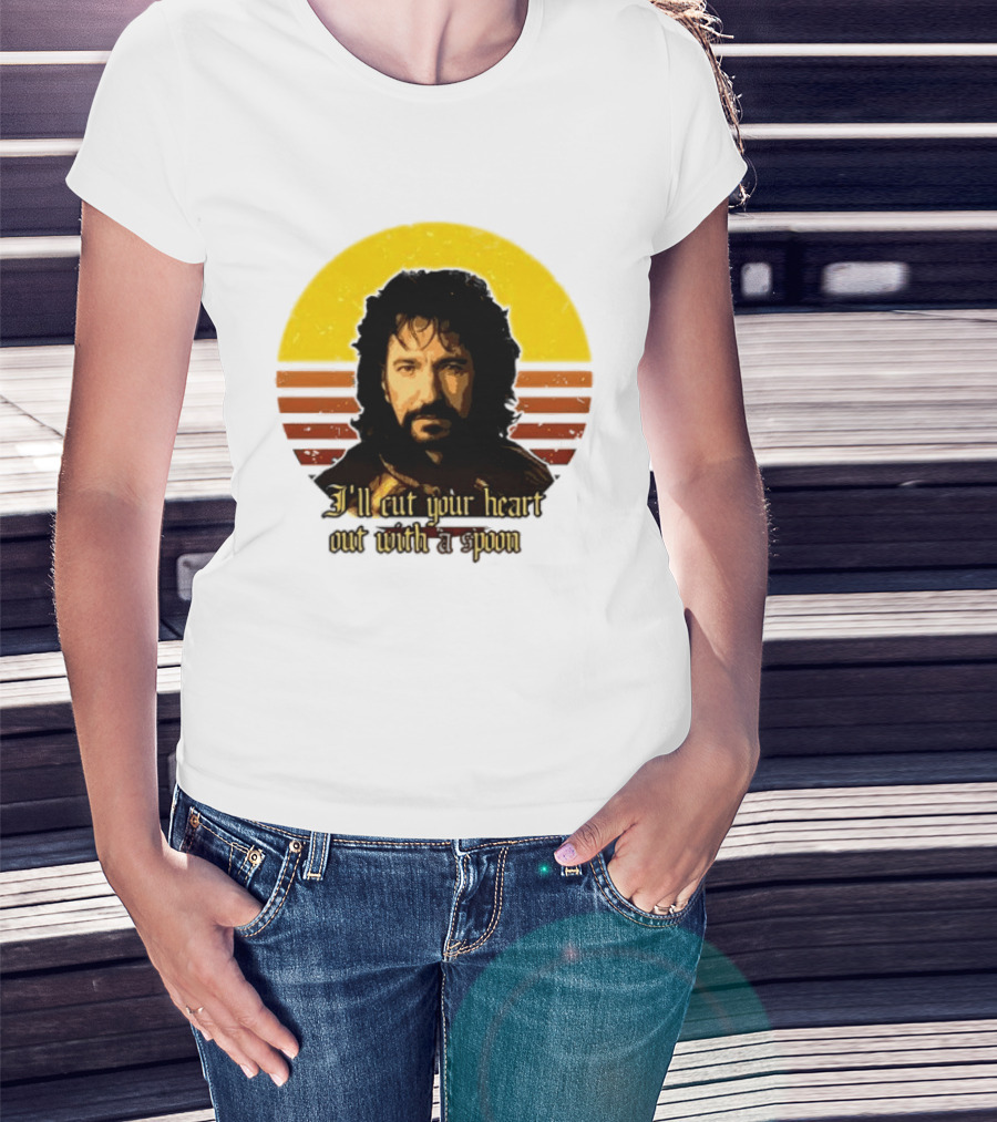 Alan Rickman I'll Cut Your Heart Out With A Spoon T-Shirt