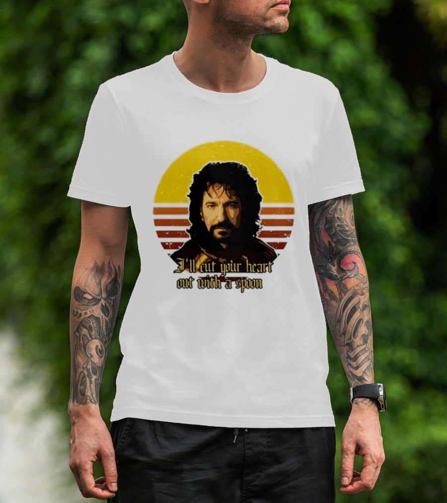 Alan Rickman I'll Cut Your Heart Out With A Spoon T-Shirt