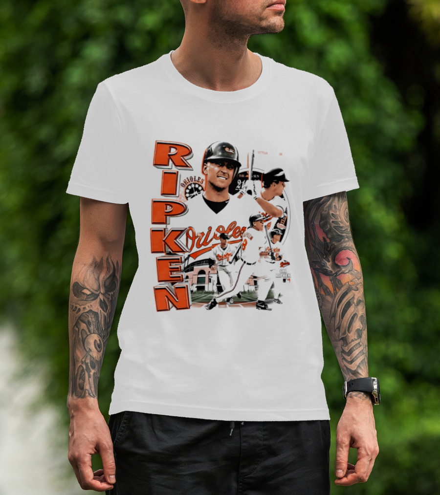 Ripken Baltimore Orioles MLB 2026 Collage Baseball Themed Fan Wear T-Shirt