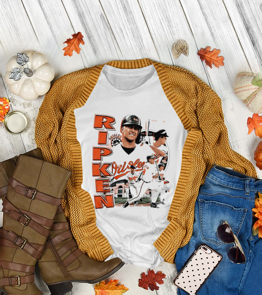 Ripken Baltimore Orioles MLB 2026 Collage Baseball Themed Fan Wear T-Shirt
