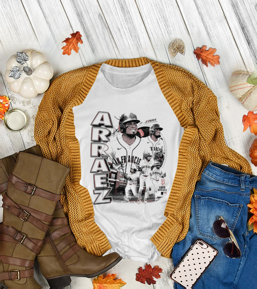 San Francisco Giants Luis Arraez MLB 2026 Collage T-Shirt