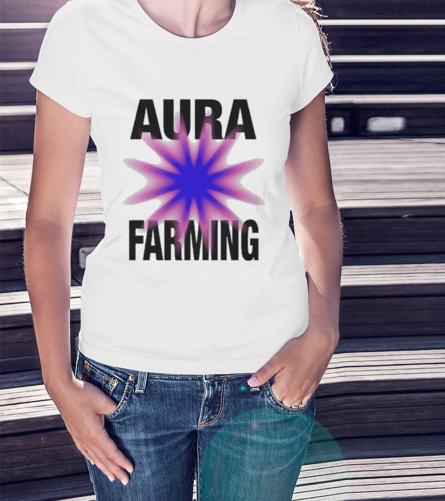 Farming Aura Starburst Energy Visual T-Shirt