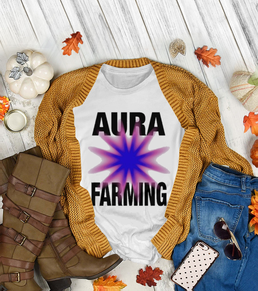 Farming Aura Starburst Energy Visual T-Shirt