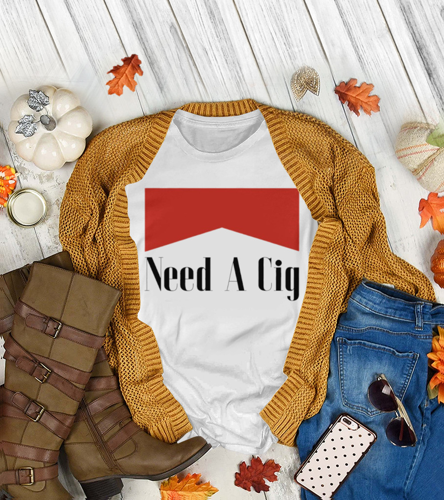 Need A Cig Marlboro Red Chevron T-Shirt