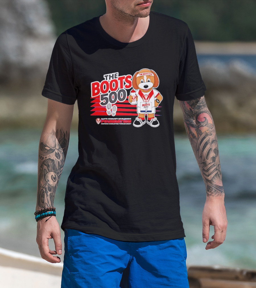 The Boots 500 Saints Community Development Foundation Adventures T-Shirt