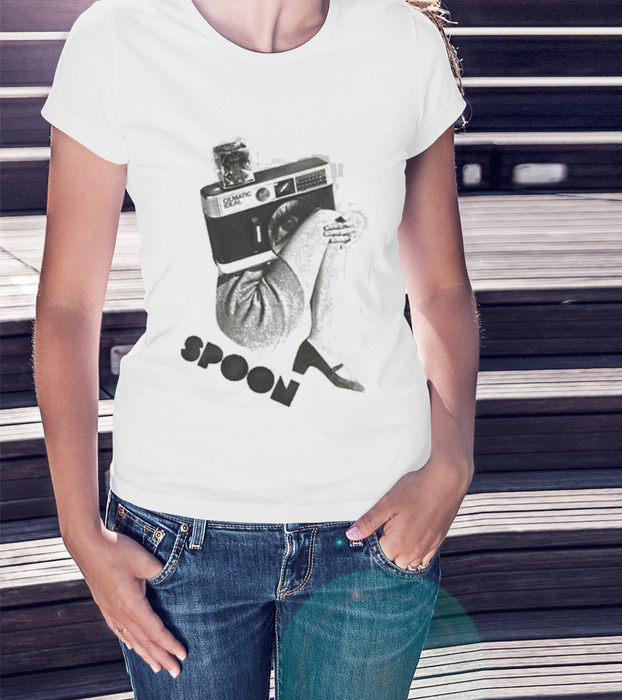 Spoon Camera Silver Iconic Utensil T-Shirt