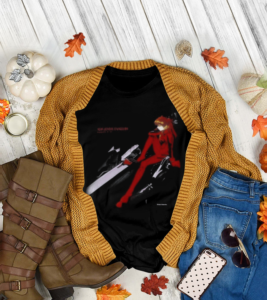 Asuka Langley Soryu Neon Genesis Evangelion Genesis 0 11 Bold Red T-Shirt