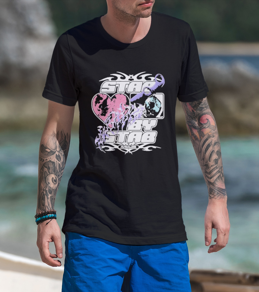 Avralize Stab By Stab Heart And Wrench T-Shirt