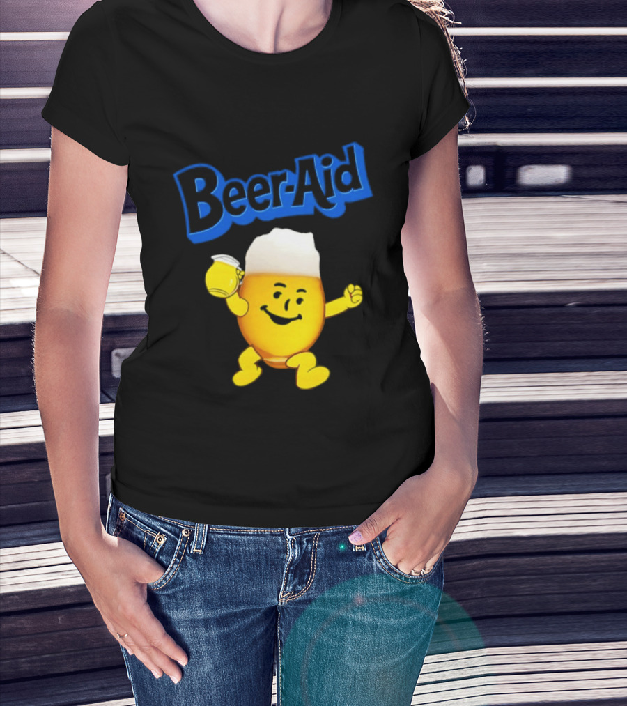 Beer Aid Kool Aid Beer Alcohol Party Humor T-Shirt
