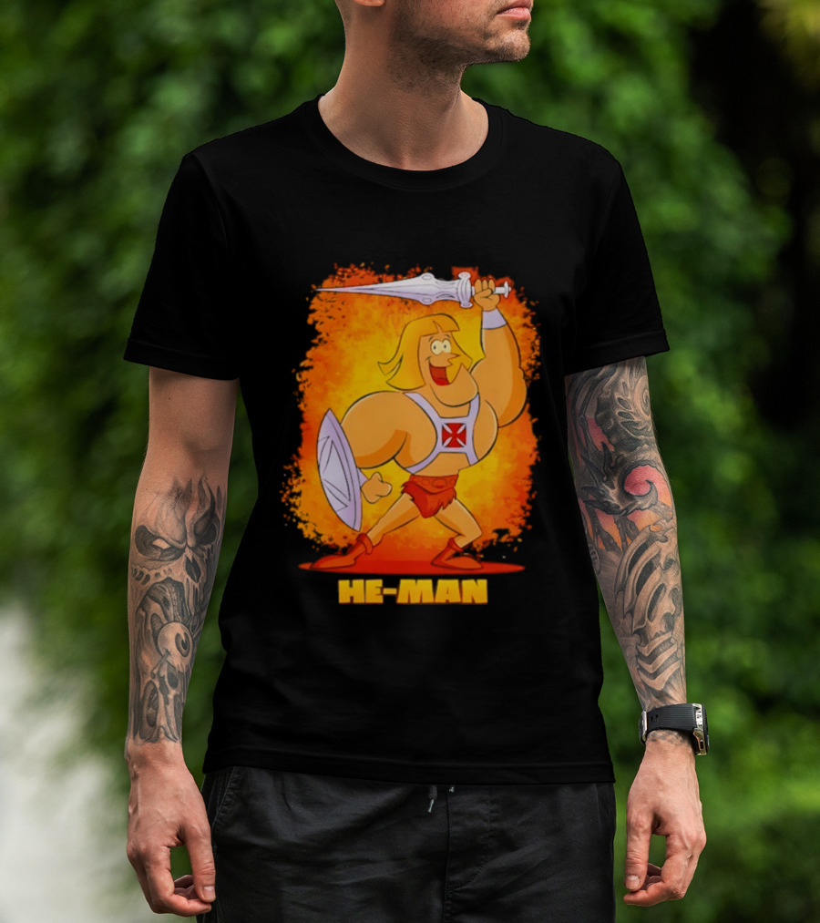 He Man Power Sword Masters Of The Universe Retro 80s T-Shirt