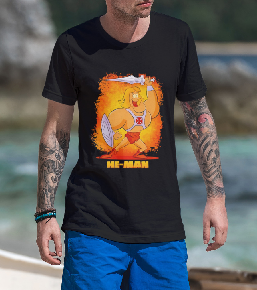 He Man Power Sword Masters Of The Universe Retro 80s T-Shirt