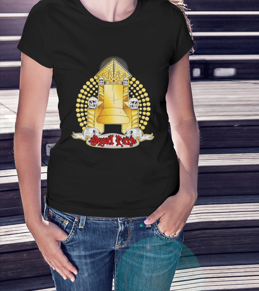 Kyng Wrestling Royal Throne And Crown Design Royal Pain T-Shirt