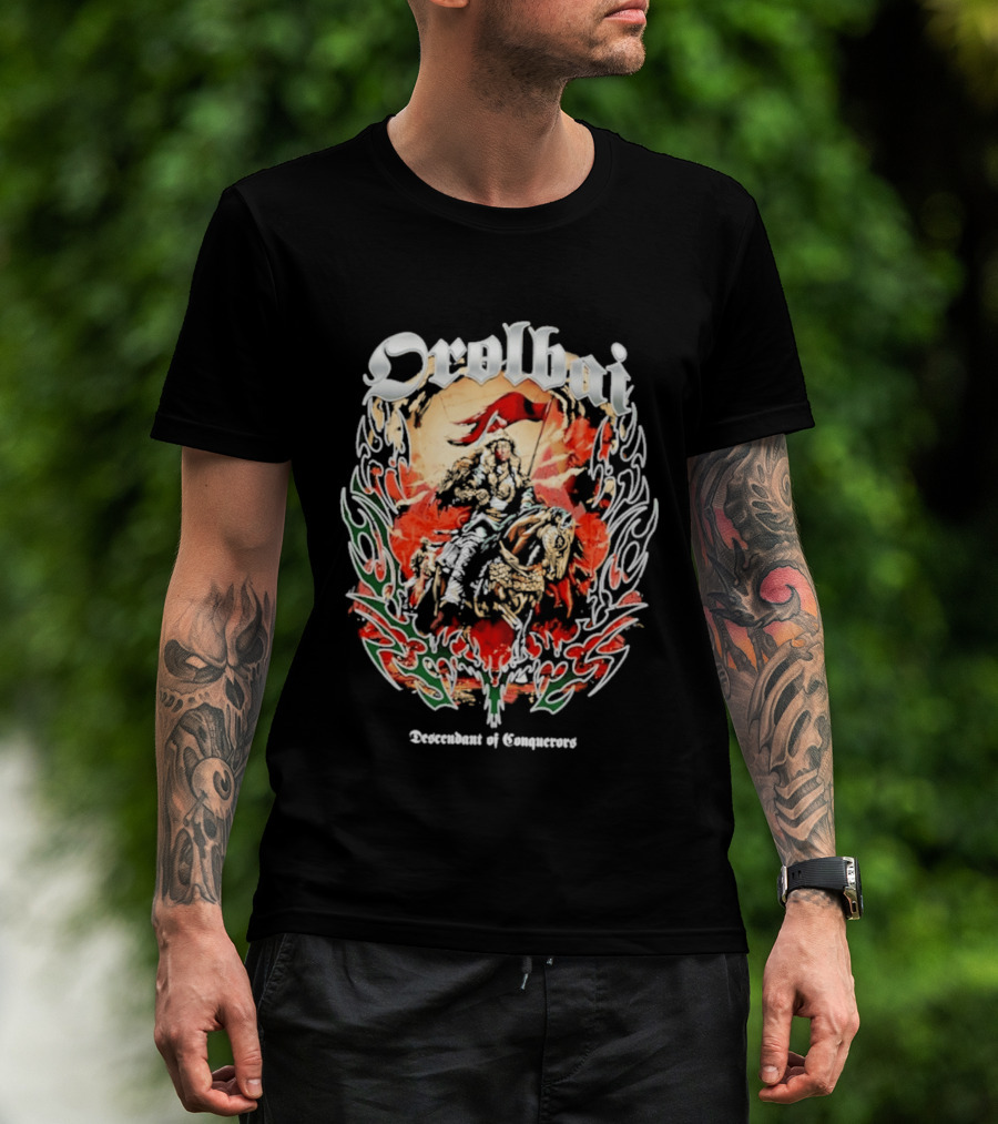Orolbai Myktybek Descendant Of Conquerors Flame Warrior T-Shirt