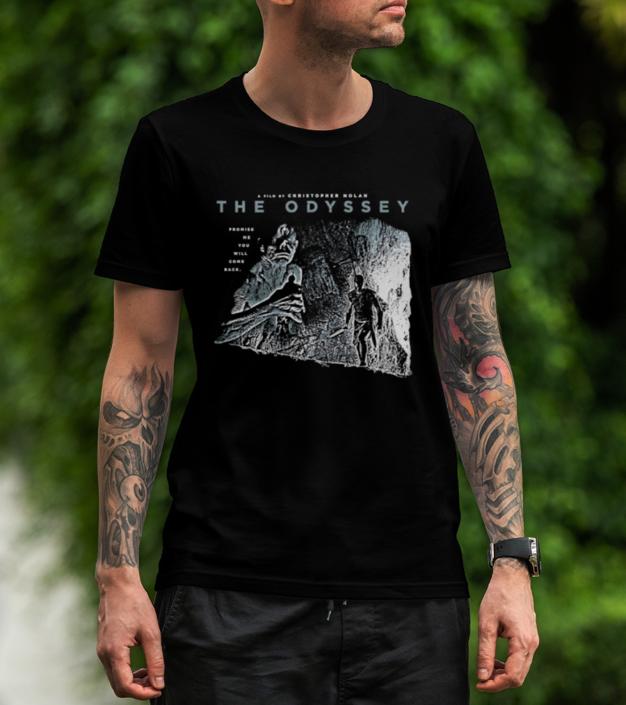 The Odyssey Christopher Nolan Promise Me You Will Come Back Greek Mythology T-Shirt