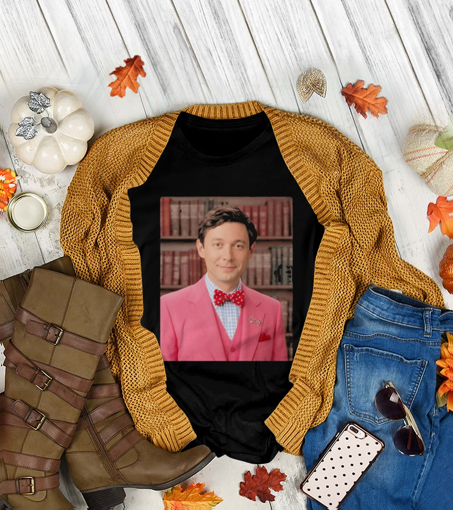 Pinky Herman Jon Ossoff Bow Tie Suit T-Shirt