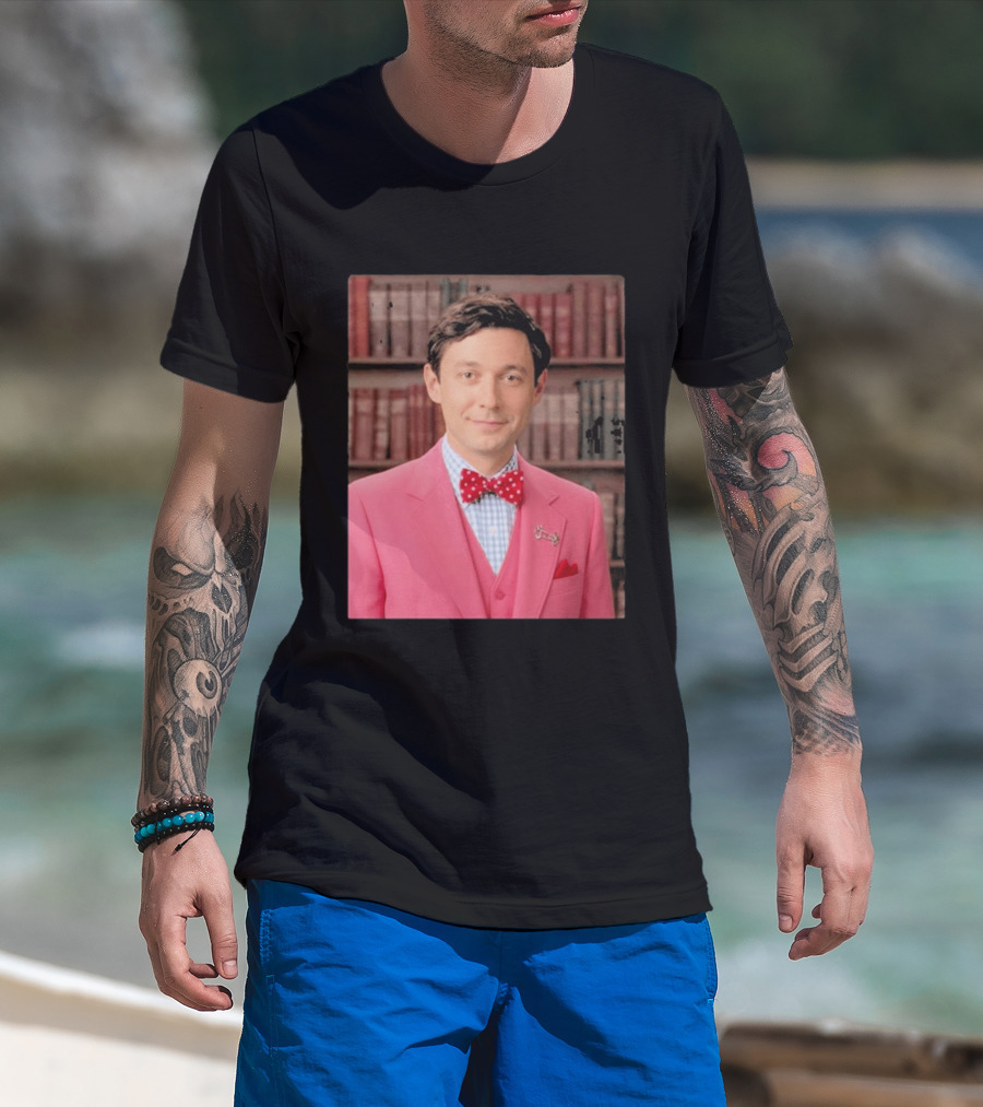 Pinky Herman Jon Ossoff Bow Tie Suit T-Shirt