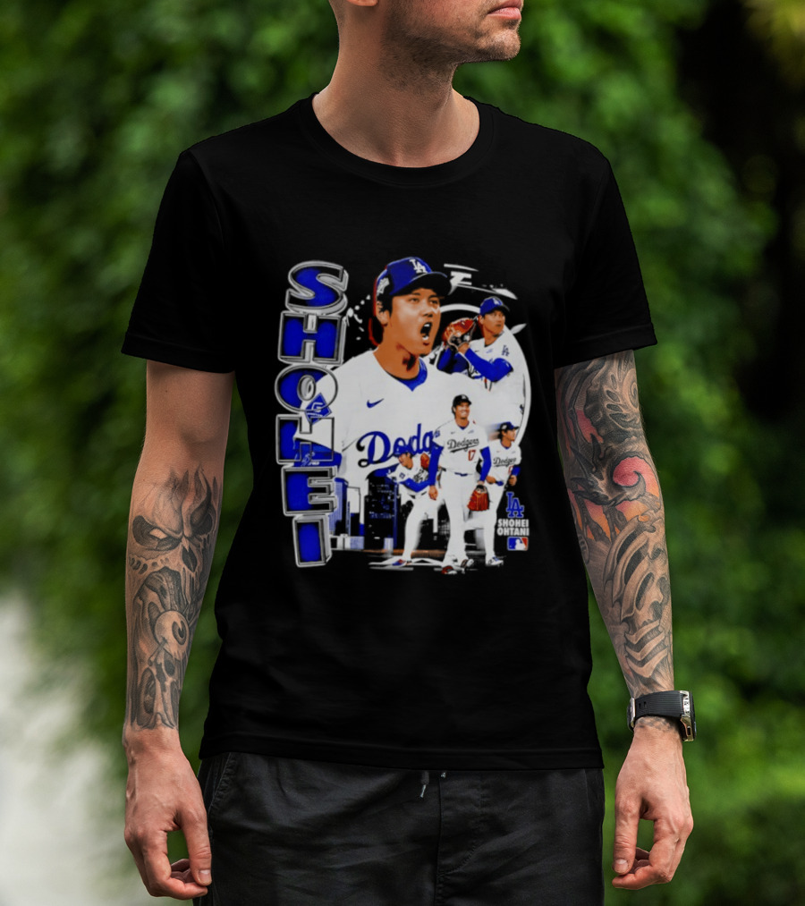 Shohei Ohtani Los Angeles Dodgers MLB 2026 Dodgers Collage T-Shirt