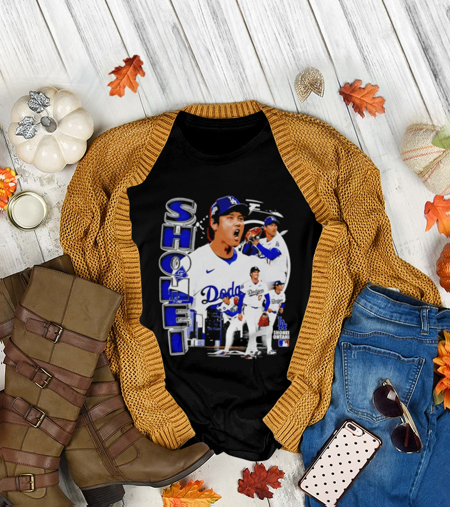 Shohei Ohtani Los Angeles Dodgers MLB 2026 Dodgers Collage T-Shirt